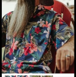 NWOT Men's Dixxon Short Sleeve Party Shirt Ha'Aha'A Hawaiian Size 2X